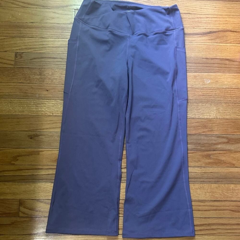 G4Free Blue Wide Leg Yoga Pants High Waist Stretch Lounge Women’s XL